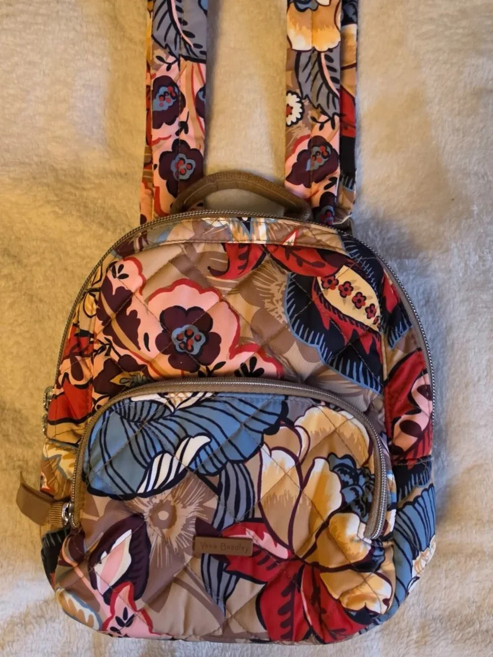Vera Bradley Quilted Performance Twill Mini Backpack Purse BOTANICAL BEAUTY CUTE